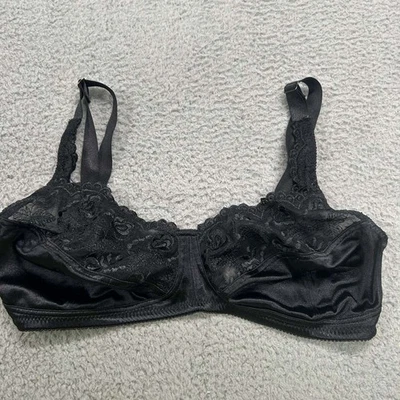 Бюстгальтер Delta Burke 36D бюстгальтер кружевной полу черный - Изображение 1 из 4