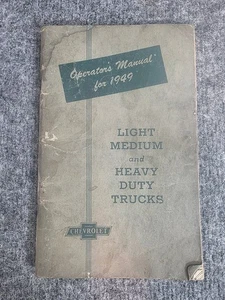 Manuale Operatore Camion Chevrolet Light Medium Heavy Duty 1949 - Foto 1 di 6