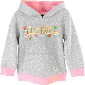 LP774303T - John Deere Glitter Flower Hoodie 3T - Picture 1 of 1
