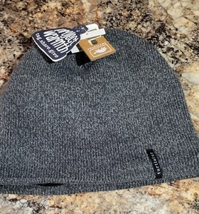 Turtle Fur Gray Rag Wool Blend Winter Hat Fleece Lined One Size Adult Beanie - Picture 1 of 7