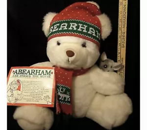 FROM THE ICONIC A & S STORE The Bear & Mouse Plush 14" Rare XMAS Holiday GIFT - Picture 1 of 10