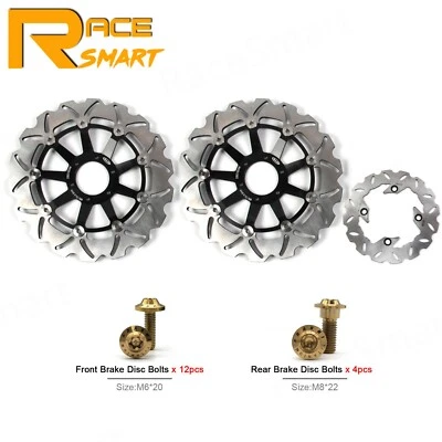 Передние задние тормозные диски + болты для Honda CBR600F4 1999 2000 CBR600F 2003 - Изображение 1 из 4