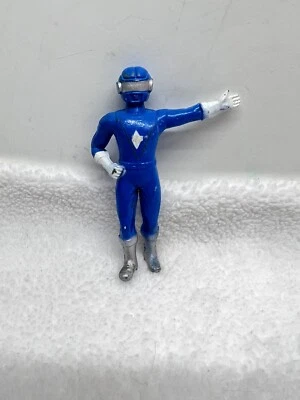 VINTAGE 1990's Power Rangers/Space Man Knock Off Blue Mini Figure 3-3.5 inches - Image 1 of 4