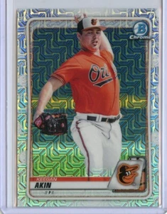 2020 Bowman Chrome Mega Box Prospects Refractors #BCP196 Keegan Akin - Picture 1 of 1