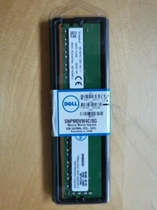 RAM - BARRETTE Memoire KINGSTON DELL 8Go 2400 MHZ DDR4 SDRAM - SNPMOVW4C/8G - Photo 1/2
