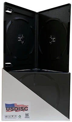 USDISC DVD盒标准14毫米高级双2盘(黑色)套装 — 第 1/2 张图片