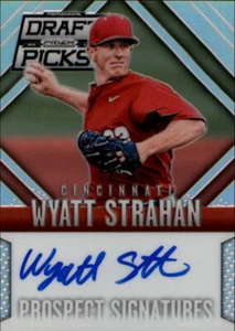 2014 Panini Prizm Perennial Draft Signature Silver Prizm Wyatt Strahan RC AUTO - Picture 1 of 2