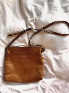 Coach F28035 Coach Crossbody Pebble Leather Bag - Saddle Color - Picture 1 of 7