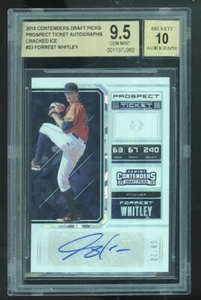 2018 Panini Contenders Draft Picks Forrest Whitley Auto BGS 9.5 CRACKED ICE /23 - Picture 1 of 2
