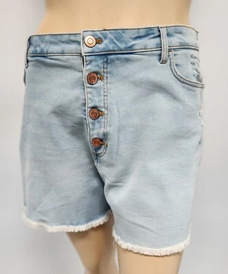 Lauren Conrad LC Women 24W Jeans Super High Rise Cut Off Short Stretch - Image 1 of 4
