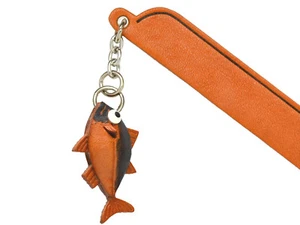 Tuna Leather Charm Bookmarker *VANCA* Made in Japan #61318 - Picture 1 of 10