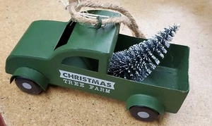 Mud Pie. Green Truck Christmas Ornament. Christmas Tree Farm. - Picture 1 of 3