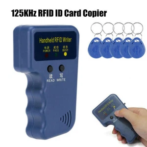 Handheld 125KHz RFID Duplicator Key Copier Reader Writer ID Card Cloner + 5 Keys - Bild 1 von 7