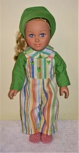 18 inch doll clothes that will fit most 18" dolls, homemade, overall set - Picture 1 of 2