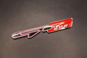 Metal Chrome Silver Red GT Line Boot Rear Badge For Kia - Picture 1 of 4
