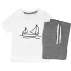 'Sailing Boat' Kids Nightwear / Pyjama Set (KP030529)
