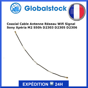 Coaxial Cable Antenne Réseau Wifi Signal pour Sony Xpéria M2 S50h D2303 D2305 D2