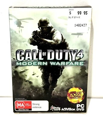 Call of Duty PC 4 Modern Warfare PC with Manual And Sleeve For PC - image 1 of 4