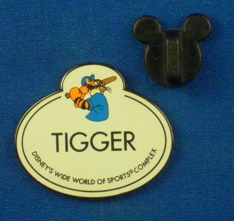 Tigger Wide World of Sports Cast Member Name Tag Disney Pin # 13114 - Image 1 of 4