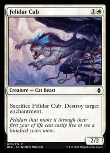 x1 Felidar Cub - Battle for Zendikar - NM - MTG - Image 1 of 1