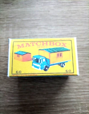 Camión Matchbox Ruedas Regulares Nº60 con oficina en el sitio - Réplica/Caja de copia solamente Foto 1 de 3