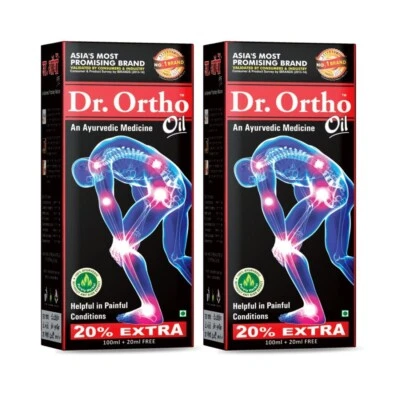 Dr Ortho Oil - 120 ml (Pack of 2) Free Shipping