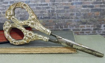 Tijeras antiguas Watson de plata de ley 925 para orquídea Foto 1 de 4