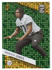 2023 Panini Donruss Elite #108 BRODERICK JONES 'GREEN DISCO' RC! STEELERS