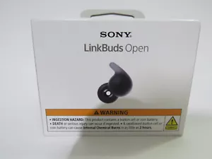 Sony LinkBuds Open Auricolari Bluetooth True Wireless Nero NUOVO - Foto 1 di 4