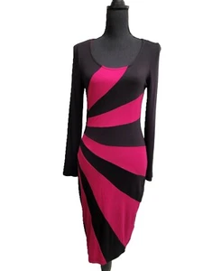 Venus Bailey blaues Kleid (S) schwarz/rosa figurschmeichelnd weich! - Bild 1 von 5