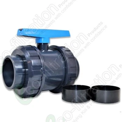 ECO-FILTRATION 4"/110MM KUGELVENTIL KOI FISCHTEICH TANK FILTER ROHRBESCHLAG