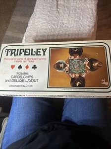 Vtg 1969 Tripoley Rummy Game #225 Crown Edition by Cadaco - Picture 1 of 4