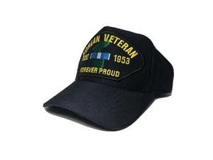 US-Militär Korea Veteranen Mütze Offizielle Baseballkappe Hergestellt in den USA Dunkelblau Navy - Bild 1 von 8