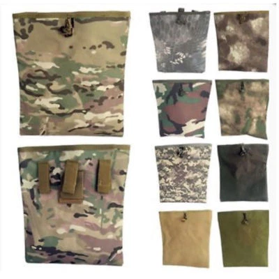 Tactical Magazine Pouch Hunting Army Paintball Molle Belt Dump Drop Pouch - Image 1 of 4