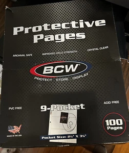 BCW Protective Pages (65) 9-pocket - Picture 1 of 2