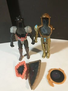 Vintage Tonka Super Naturals Figures Parts Lot  Lionheart burnheart Shield - Picture 1 of 13