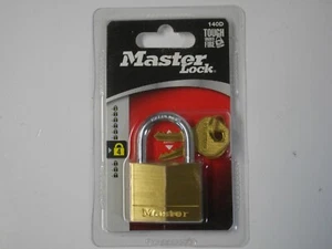 Master Lock 140D Brass Body Padlock with 2 keys - Picture 1 of 4