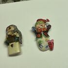 Lot Of 2 Vintage - Modern Brooch Pins Christmas Holiday? - Snowman