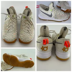 Nike Durant KD9 Sneakers Sz 9.5 Men White Multicolored 843392-900 YGI E4S-41 - Picture 1 of 8
