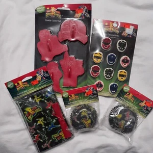 Lote de Cosas de Fiesta Mighty Morphin 1994 de Colección NUEVO sin usar CRAZY RARO - Imagen 1 de 9