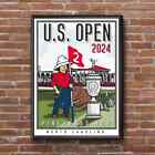 HOT! U.S. Open 2024 Golf Poster, UNFRAME, HOME DECOR