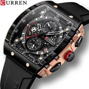 Curren Top Marke Herren uhren Luxus quadratische Quarz Armbanduhr... - Bild 1 von 5