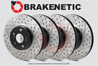 FRONT+REAR BRAKENETIC Premium Drilled Slotted Brake Rotors X5M X6M BPRS94699 BMW X5 M