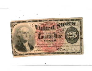 25 CENT "WASHINGTON FRACTIONAL" 1800'S 25 CENT "WASHINGTON FRACTIONAL" 1800'S!!! - Picture 1 of 2