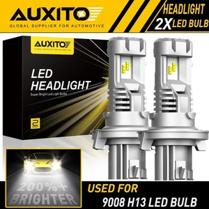 AUXITO H13 9008 Headlight LED Bulbs 9000LM Xenon White for Ford F-150 2004-2014 - Picture 1 of 7