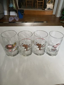 Vintage Trinkgläser Arby’s BC Ice Age Collector Series 1981 (4) - Bild 1 von 17