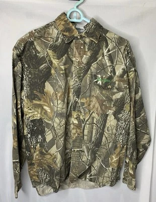 Mens M Remington Real tree Camo Hunting Long Sleeve Button Down Shirt  Outdoors - Image 1 of 4