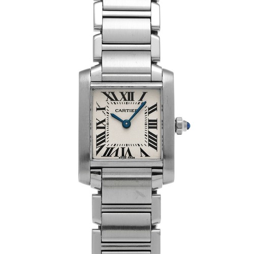 Orologio CARTIER Tank Française Sm W51008Q3 argento da donna usato5