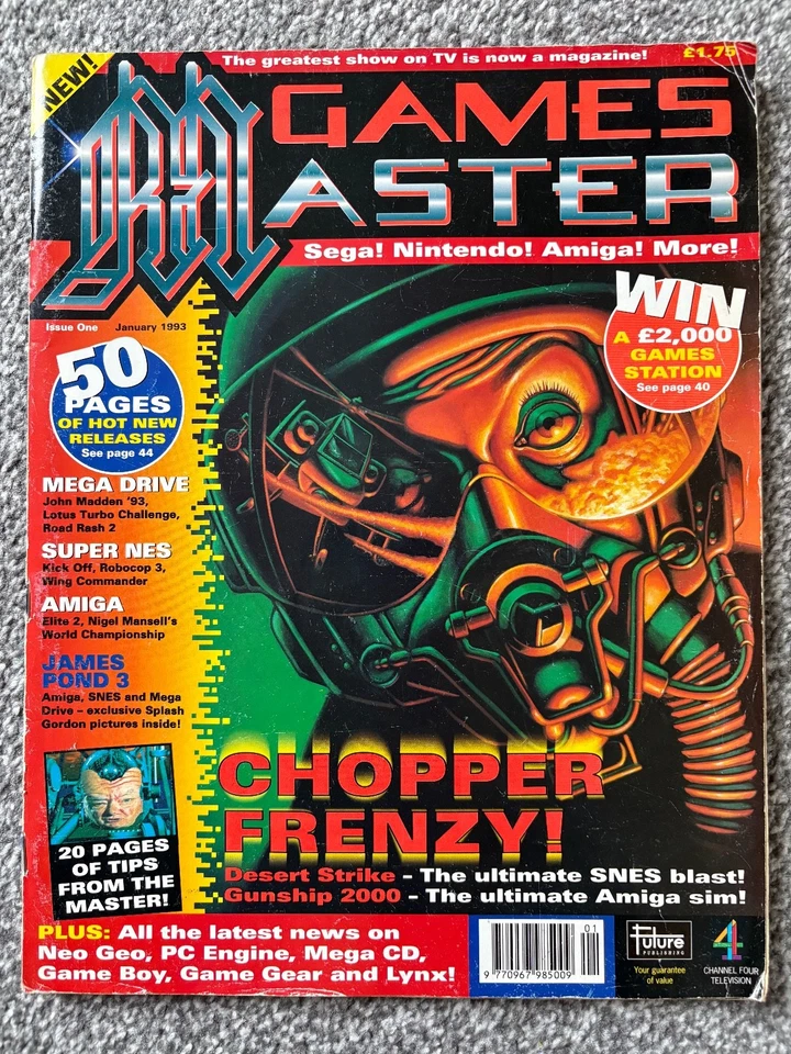 GAMES MASTER MAGAZIN AUSGABE 1 — DEZEMBER 1992 - KOMPLETT UND INTAKT - Bild 1 von 1