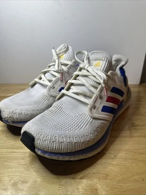 Men's adidas 2020 UltraBoost 20 USA FY9039 Running Shoes Red White Blue - Image 1 of 4